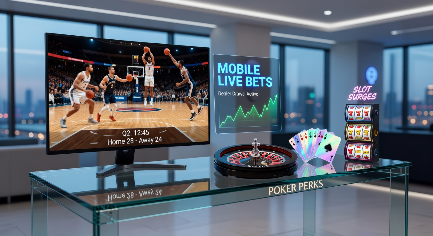Mobile screen showing live basketball betting alongside roulette dealer draw, highlighting fused sports and casino action